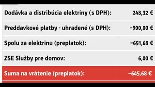 Vyúčtovanie elektriny rok 2024 [upl. by Akciret263]