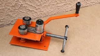 Шиногиб своими руками Станок из старых подшипников Make A Metal Bender Homemade Roller Bender [upl. by Noroj]