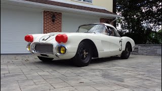 1st Corvette to finish 24 Hours of Le Mans 1960 Cunningham 3 amp Ride My Car Story with Lou Costabile [upl. by Nalliuq]