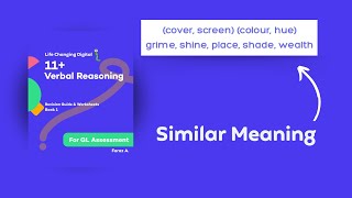 11 Verbal Reasoning Similar Meaning [upl. by Iliam983]