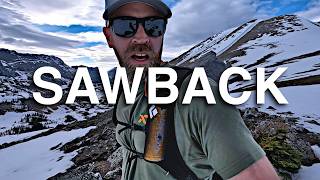 Backpacking Through Deep Spring Snow  Sawback Trail  Alberta Canada [upl. by Persson]