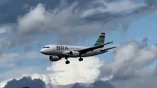 BRA Airbus A319112 Braathens Regional AirlinesLanding in Copenhagen from Kavala Planespotting [upl. by Liemaj]