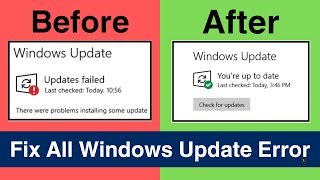 How To Fix All Windows Update Error Problems In Windows 1110 2024 [upl. by Anivek]