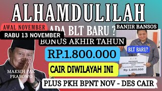 REJEKI AKHIR TAHUN BONUS BLT TUNAI 1800000 PER KPM BESOK CAIR DIWILAYAH INI KPM INI YG MENERIMA [upl. by Graces]