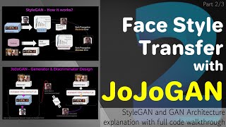 Oneshot Face Stylization with JoJoGAN  Code Walkthrough with Explanations  Part 23 [upl. by Nelhsa758]