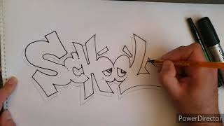 How to Draw Graffiti Lettering [upl. by Radke]