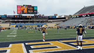 WVU football warmups 2  Sept 21 2024 [upl. by Tirrell]