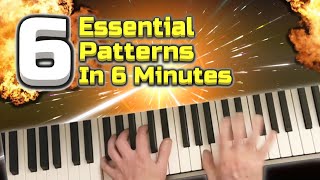 6 Essential Boogie Woogie Piano Patterns that Turn Beginners into Pros  Licks Tutorial Lesson [upl. by Notled]