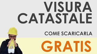 Visura catastale come scaricarla gratuitamente online [upl. by Jonell714]