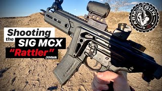 Shooting the SIG MCX Rattler 300blk SBR [upl. by Candie]