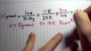 How to calculate gold price [upl. by Einafpets275]