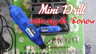 Mini drill from shopee unboxing and review  LRUXOR Lx134MO [upl. by Chapin52]