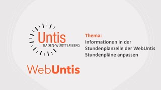 WebUntis Stundenplanzelle anpassen [upl. by Wendie]