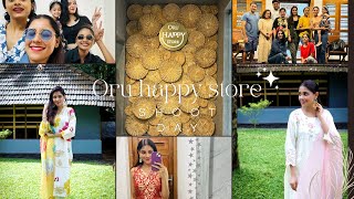 Oru happy store kochi vlog Shoot day oru happy family [upl. by Komarek]