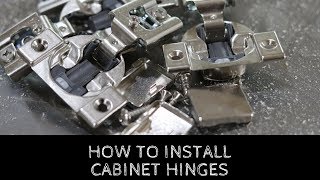 How To Install Cabinet Door Hinges [upl. by Adnohsirk]