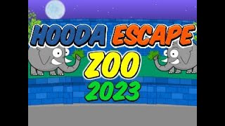 Hooda Escape Zoo 2023  Walkthrough  Hints  Cheats [upl. by Hardman]