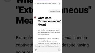 What Does quotExtemporaneousquot Mean [upl. by Inalaeham765]