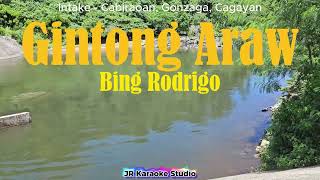 Gintong Araw  Bing Rodrigo  Karaoke Version [upl. by Bracci]