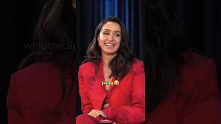 Shraddha kapoor saying pachpan🙄🤭 shorts podcast windowclips [upl. by Darian]