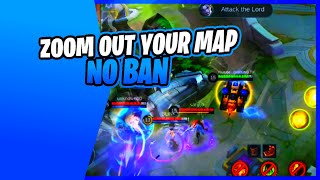 ZOOM OUT YOUR MAP and Map Hack in Mobile Legends  No Ban [upl. by Eduj]