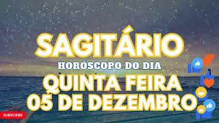 ♐ SAGITÁRIO MUITA ATENÇÃO 😱 VAI ACONTECER NESTA QUINTA FEIRA 05 DE DEZEMBRO DE 2024 [upl. by Eillah]