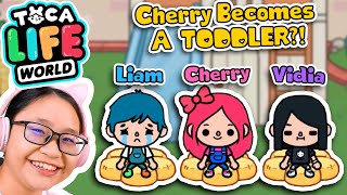 Toca Life World  Cherry Becomes a TODDLER [upl. by Ladnor751]