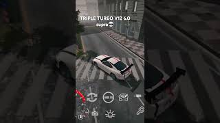 TRIPLE TURBO V12 60 supra💀 music car share supra gaming [upl. by Normak]