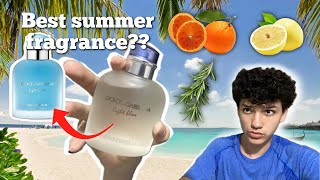 Which DOLCEampGABBANA fragrance is BETTER Light blue EDT review [upl. by Tecil]