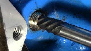 How to Use a Screw Extractor  Remove snapped off bolt from engine [upl. by Twila]