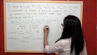 QUIMICA REDOX Ejercicio 37 variación de la concentración iónica en una pila [upl. by Liauqram]