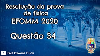 EFOMM 2020  Física  Questão 34 [upl. by Swaine]