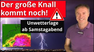 Schwergewitter und Unwetterlage ab Samstagabend [upl. by Eriam110]