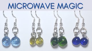 How To Fuse Glass In A Microwave  Simple Fused Glass Earring Tutorial [upl. by Dee]