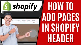 How to Add quotHomequot and quotShopquot in Header Shopify Quick Guide [upl. by Milman]