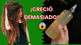 CÓMO HACER CRECER EL CABELLO RAPIDO  RETO CRECIMIENTO CON GEL DE LINAZA RESULTADOS😱 [upl. by Sirk914]