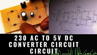 230v AC to 5V DC power supply  with complete circuit detail [upl. by Lledra209]