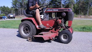 Wheel Horse 3128 AttachaMatic Mower Deck Install  How to Install Mower Deck on Wheel Horse [upl. by Polly]