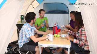 Arpenaz Family 41 Tent  4 People 1 Bedroom [upl. by Teryn]