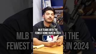 MLB teams with the fewest home runs in 2024 baseball homerun mlb [upl. by Demha]