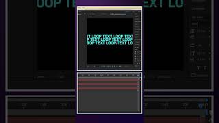 Creating a Text Loop in After Effects  Tutorial [upl. by Nash]