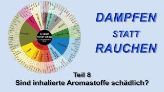 Dampfen statt Rauchen Teil 8  Sind inhalierte Aromastoffe schädlich [upl. by Wendalyn]