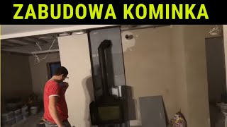 🔴EP51 Jak zrobić zabudowę kominka  Zabudowa kominka narożnego  Imitacja betonu  Płyty Varmsen [upl. by Aihsitan]