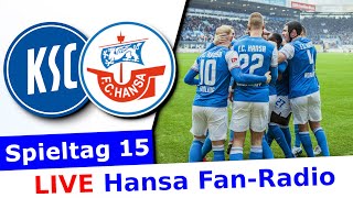 Karlsruher SC 22 Hansa Rostock  Spieltag 15  Hansa Radio  LIVE  Rostocker Fankurve [upl. by Maryann]