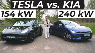 Ładowanie KIA EV 6 vs TESLA MODEL Y  Tesla przegrywa 😮 [upl. by Hebert118]