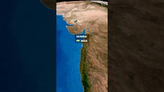 Mumbai to Delhi Flight Map Animation  FREE TO USE  travel map animation [upl. by Nydnarb]