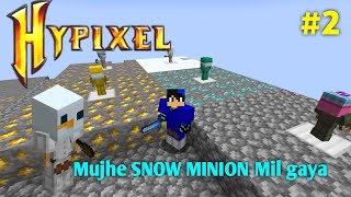 I GOT SNOW MINION  Hypixel Skyblock EP 2 in Hindi [upl. by Camella]