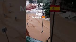 Inundación Málaga ⛈️⛈️⛈️🙏🙏 lluviasfuertes tormenta [upl. by Blisse]