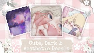 Cute Dark and Aesthetic DecalsProfile pics For your Royale High Journal Pt4 ♥ [upl. by Morril746]