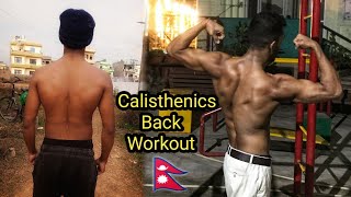 Bodyweight Back workout  Calisthenics  back transform [upl. by Amilb]