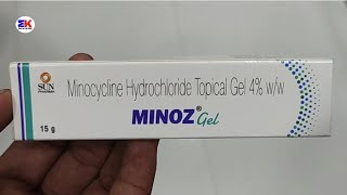 Minoz gel  Minocyline Hydrochloride gel  Minoz Gel Uses Benefits Dosage Review in Hindi [upl. by Adianes574]